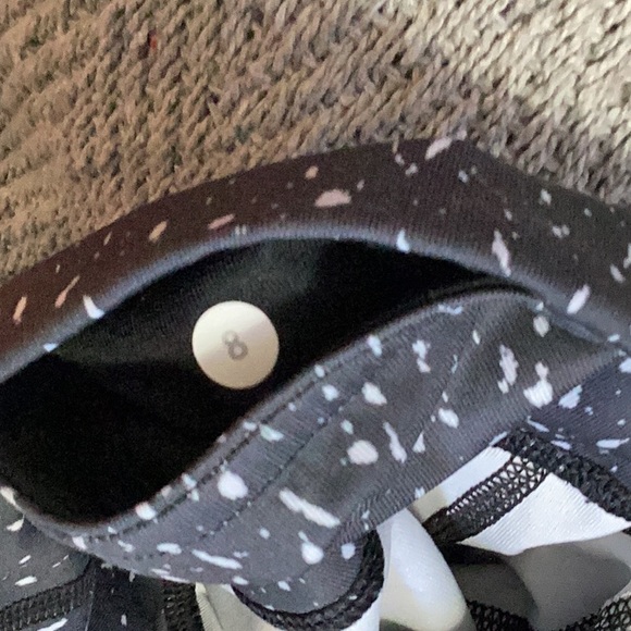 Lululemon Black and White Speckled Leggings - Picture 3 of 5
